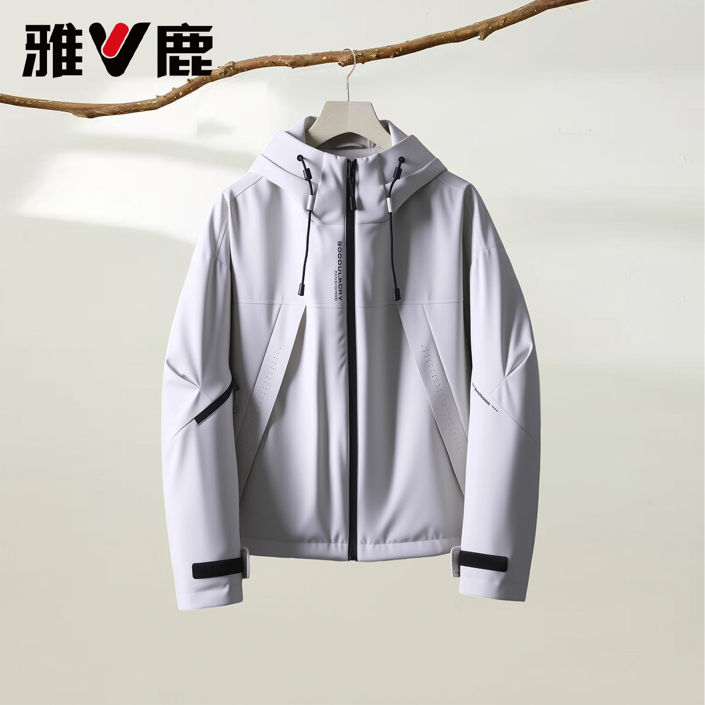 雅鹿新款反季女装冲锋衣羽绒服