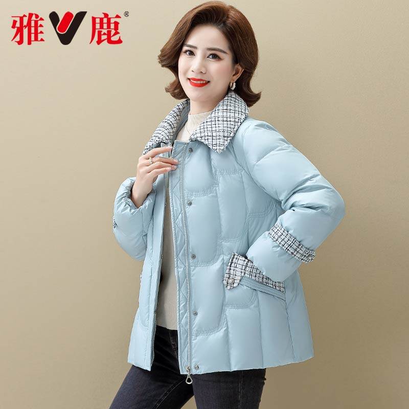 雅鹿正品立领简约宽松百搭短款款女羽绒服新款时尚保暖外套防寒服,女装/女士精品,羽绒服,淘宝优惠券,粉丝福利购,淘宝优惠卷