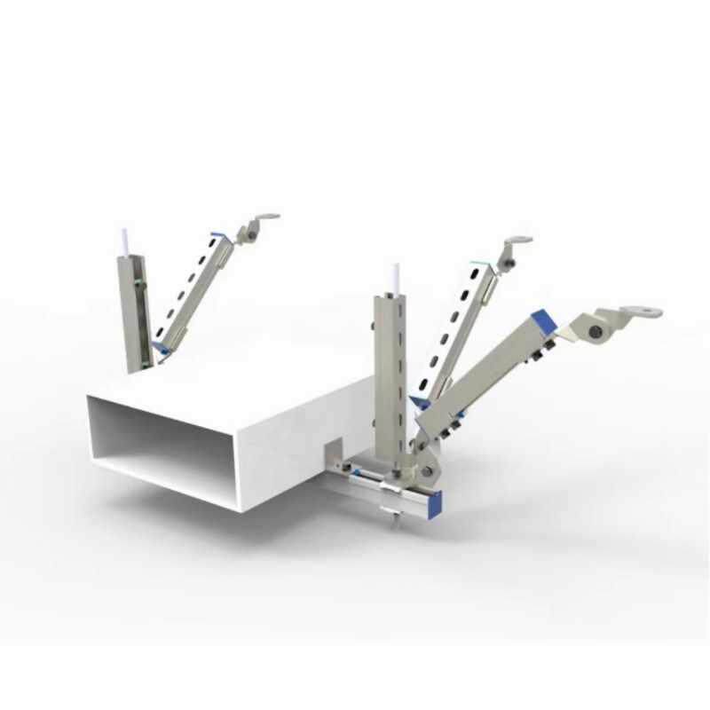 消防管道抗震支架c型钢桥架光单伏通风水暖双向侧纵向铰链接爆款