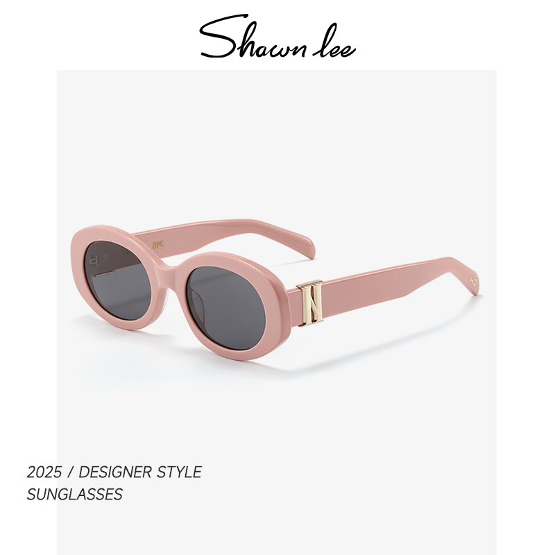 Shawnlee椭圆复古猫眼墨镜