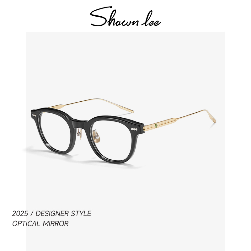 Shawnlee财源广镜设计师款新年暴富赢钱神器可配度数近视镜眼镜框