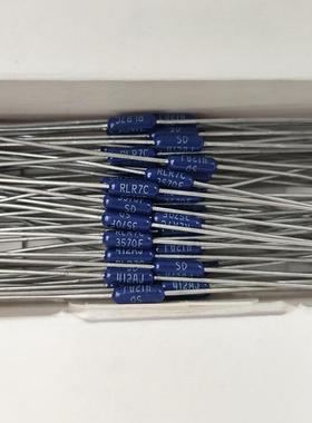 357R欧深蓝色1/4W 进口DALE发烧1%高精度精密金属膜电阻 可代360R