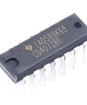 直插 CD4072BE CD4072 DIP-14 或门 4输入 进口全新原装