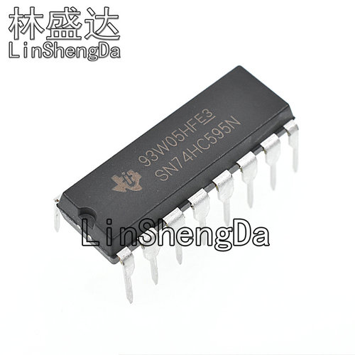 原装进口 74HC595N直插DIP-16 SN74HC595N 8位串行输入输出寄存器