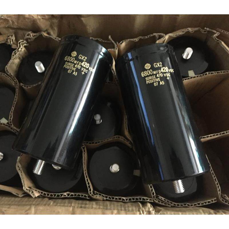 原盒日本 HITACHI 日立 GX2 6800UF420V 变频器螺丝脚 大电解电容