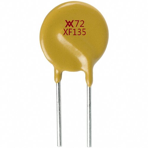 PPTC直插自恢复保险丝 RXEF135 XF135 72V 1.35A 脚距5MM (10个)