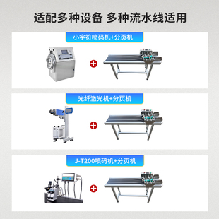 流水线包装 袋纸盒编织袋速度可调变频分页宽 全自动分页机喷码 旌元