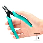 夹扁4 5mm定位隔珠穿孔珠子C圈DIY耳环发簪绕线串珠收尾定位珠钳