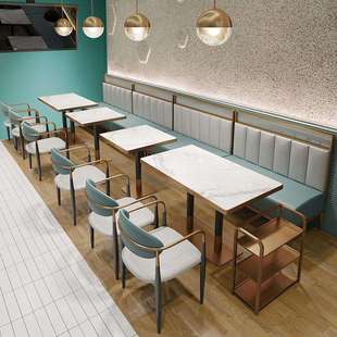 快餐桌椅实木小方凳子小吃面馆早餐餐饮奶茶甜品店沙县店桌椅组合