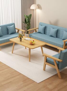 发小户型沙客厅简约现代2025新双款简易出租房DYV布用经济型人艺