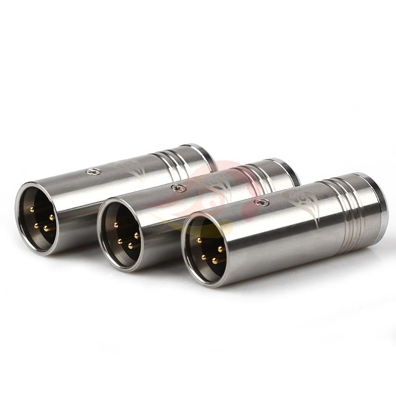 倾音坊不锈钢损DAC解XLR4芯平衡卡侬转接4.4/3.52./5平无PNP衡码