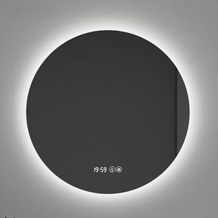 帕万圆形镜子挂能墙智浴镜室卫生间带灯l933ed发触摸屏感应防雾光