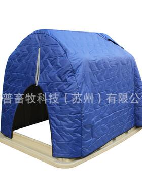 H岛L-Q22B防冬季水蓝色无品牌/大款犊牛保温外套犊牛保暖用品