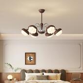 法中式 山竹灯色创意氛围感美拉古德卧室灯美式 228复古胡桃木客厅