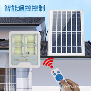 太天阳能投光灯新QOL款狼列超亮庭院照明LE感D户外灯系应投光灯