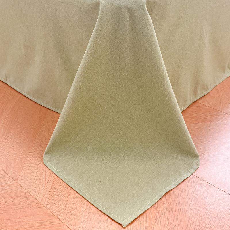 秋冬厚全季棉磨毛四LRI件学生宿舍小清新纯棉床笠三件套套保暖被