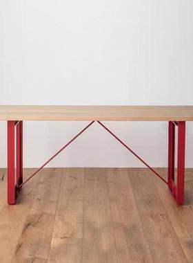 实UXT木多层洋板海办公桌子设计师作书桌会大板桌长条桌电议脑架