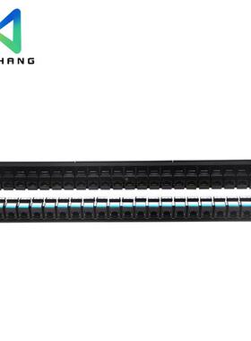 直通千六类PNE配线架24直通配架线水晶头对插兆CAT6网络带理线配