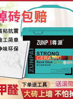 瓷背防涂型胶5kg玻化砖粘合剂BHR大砖上墙空砖鼓瓷砖背涂胶工厂货