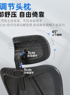 人体工学椅护电脑RLC腰椅家男用适久坐舒办公室座椅宿舍可躺电竞