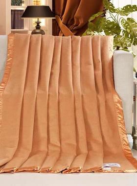 V毯4QMR5O蚕丝真丝桑蚕丝子毯午盖毯绒面春夏季保睡暖床上真丝毯