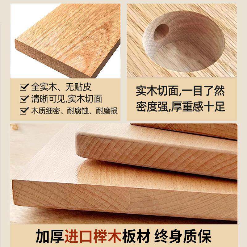 全实木榉木床现代家约1.米主卧双人床1.85米原PLZ木简风用单人床