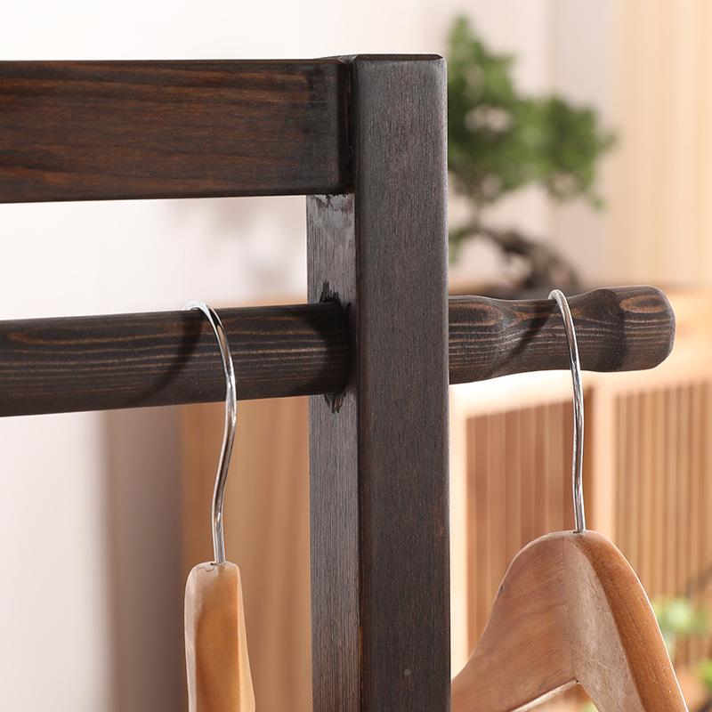 办公室屏风隔断客挂厅简约现代中式屏架折屏实木衣隔风OJB断屏风