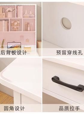 实木书桌架19286一体桌子小户型电脑桌式家用台卧室学生书习成人