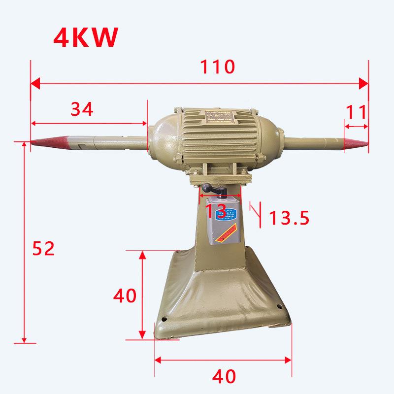 2.2/3/4/QYL5.5/机7.式5W立尖头抛光K机打磨机砂光双工位单用抛光
