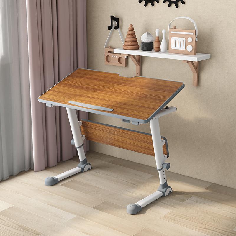0J简床桌可移动电脑桌升降书桌学边桌生家用KYI易写字带轮折叠学