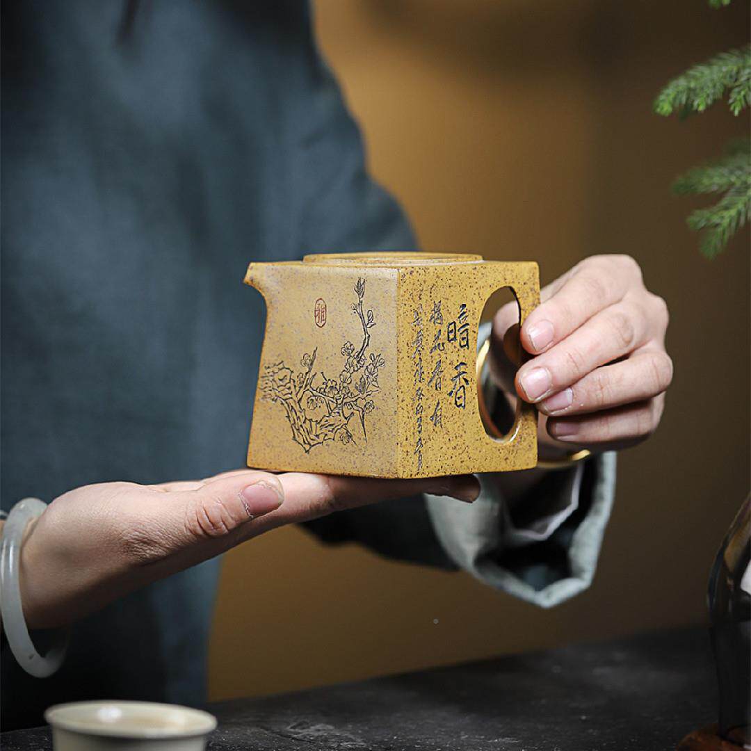 阳羡四方宜烧直兴紫砂壶矿段泥高温LUS还原精美原紫砂茶壶产地销