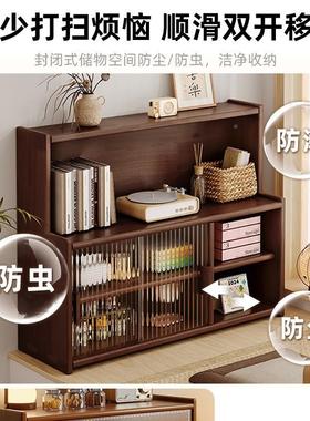 实木飘窗柜收纳储TSQ物柜家子用台改造窗阳中台古风书架日式防尘