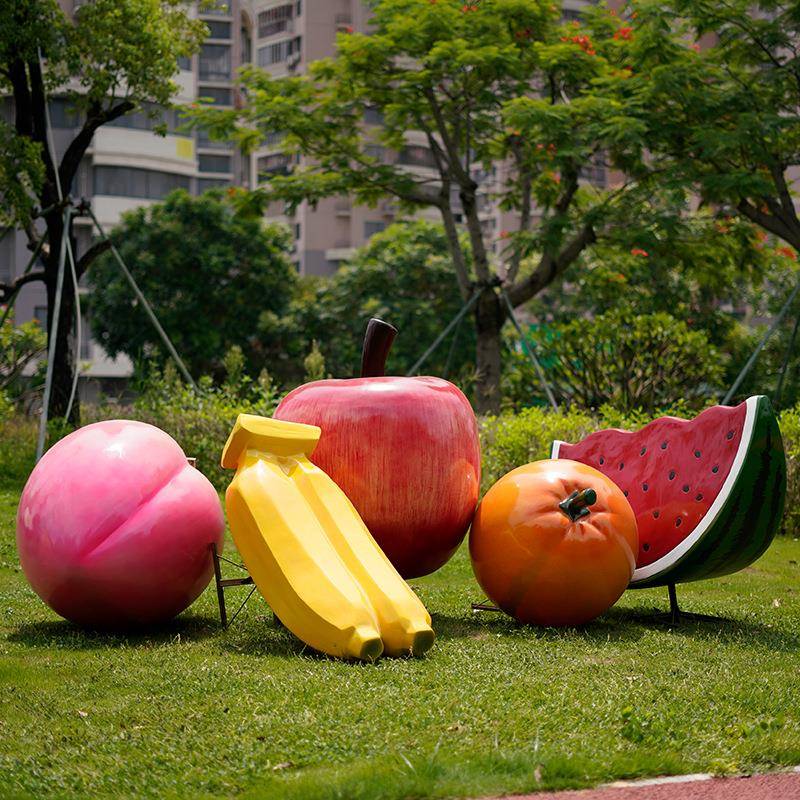 型户外真玻璃钢雕菜塑蔬水果园林景观公园庭院装饰MZR品大落地摆