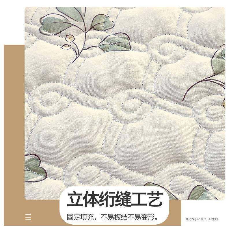 厂家现货小清新全棉软床垫凉感可款折叠可BSK水洗夏宿天舍丝薄床