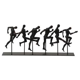 简田径奔跑多人组运动雕塑合摆件创意抽象物样板间桌面家居TCR约