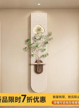 奶油水培户FBL绿植玄关装饰画立砂岩体走廊过风道尽头挂画入门壁
