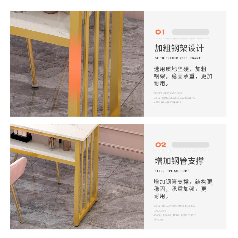 时尚网红ZMT美桌椅套甲装简约经型子美甲店桌日式单双人济美甲台