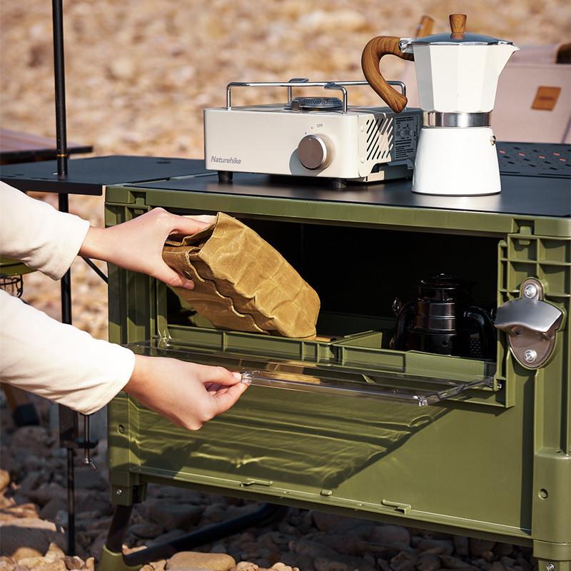 营桌箱野餐收露纳箱户外桌子折后物叠收纳桌野GOP营置架备箱汽车