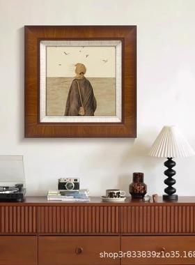 法式复挂古2025客厅新款ESK画档中古风卧室餐装饰画玄关斗柜厅高