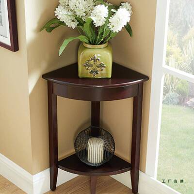 实木角柜迷你墙角柜式美角柜客DQD厅转角沙发三柜角落展示架