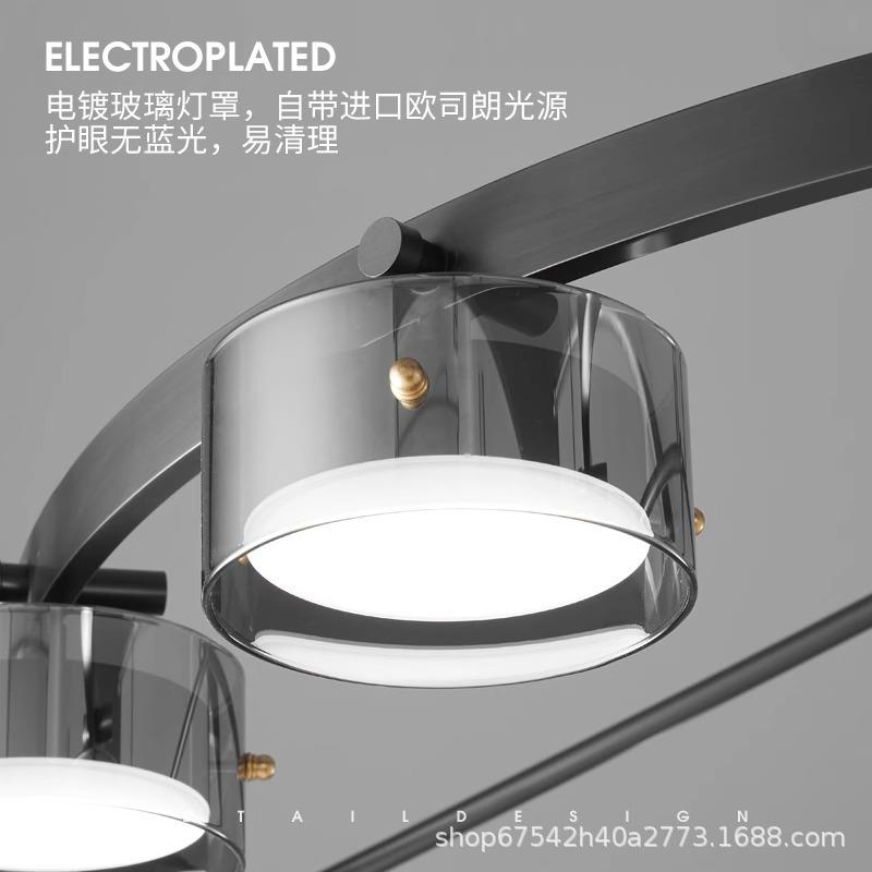 意式极简客厅吸顶灯轻奢创意现代简约设计师高端全铜卧室房间灯具