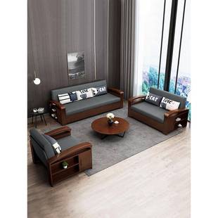 简 木沙床可折叠单双人多功能坐卧两用小户型实客厅MRW发新中式