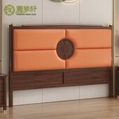 IL2025新款 实木头板软包简约床现小空间创意头单MSJ床代买 新中式