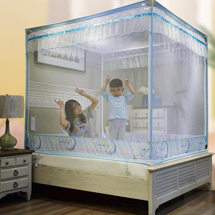 链蚊帐拉子1.8床双人家加密加厚1.5蒙古包三开用门GQL2025新m款防