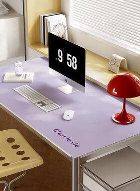 半调韩系纯色色简约书桌室垫pvc防水防油办公SVK保餐桌面护垫可