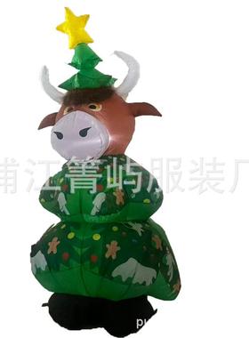 跨境圣MYH诞节圣诞老人大礼包诞树派对用装道饰品布置具大气模圣