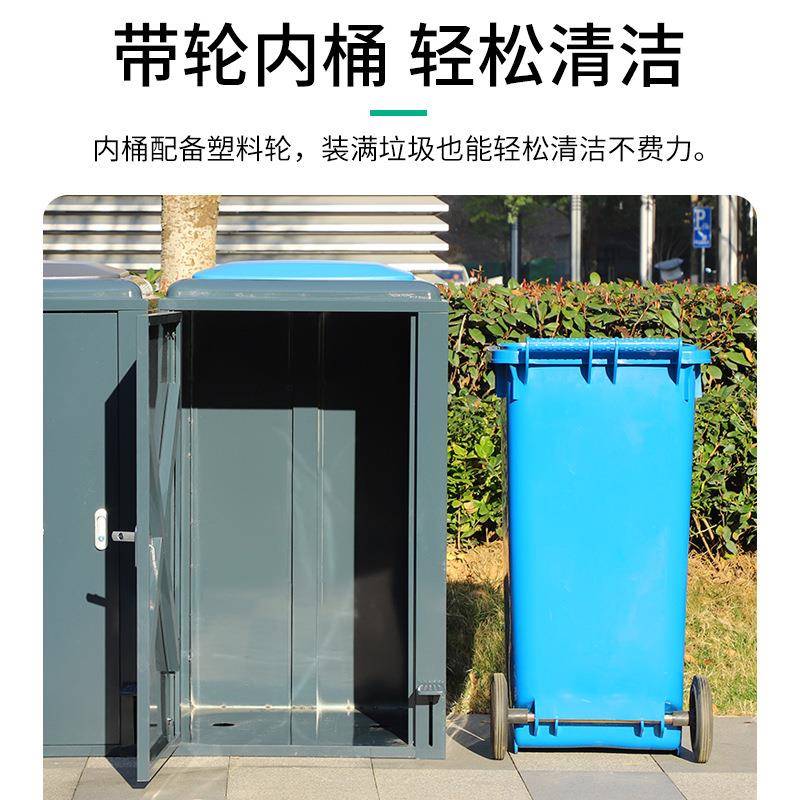 行家选户外带盖脚踏垃圾式区咨询客服桶景商用大容量垃圾卫公园环