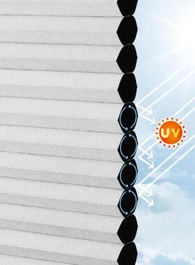 蜂巢代现简约帘家用书房遮遮阳日夜OZP卷帘百叶窗免打孔窗光帘