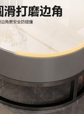 20圆25新款茶几客厅家用奢轻形椭RYL圆桌子现代简约半形网红高端