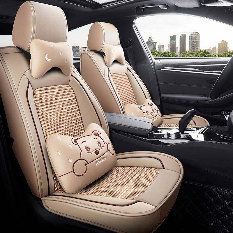 汽车坐IKL垫四通用广雅汽新款阁混动版.5代8代夏季皮革座椅套全季